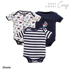 Body de media manga con estampado y rayas de algodón para bebés - Product Image 3