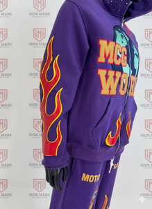 Ensembles de survêtements imprimés pour hommes personnalisés - 100% coton, antibactérien, streetwear pour le style, le confort et la durabilité - Product Image 3