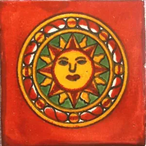 C #058 azulejos de cerámica hechos a mano mexicanos influencia española TalaVERA mosaico arte azulejo Accesorios - Product Image 1