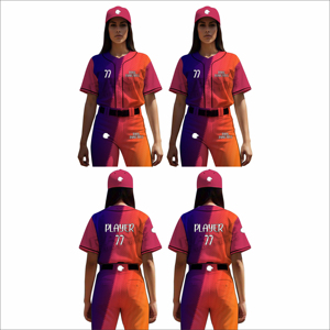 Custom Women <b>Baseball</b> Uniform <b>Set</b> with Team Logo and Breathable Polyester Fabric Premium Quality Women <b>Baseball</b> Jersey and Pants - Product Image 6