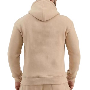 Tissu doux hommes sweat à capuche zippé taille confortable sweat à capuche zippé sweat décontracté à la mode sweat à capuche vêtements de sport blanc uni - Product Image 2