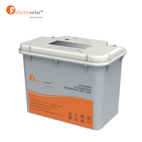Batterie LiFePO4 Felicitysolar FLA12300PG2 12,8V 300Ah 3,75kWh avec BMS intelligent WiFi Bluetooth pour stockage solaire
