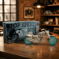 Ensemble de parfums pour moto Tiverton Top Speed unisexe, 50+30 ml, parfum boisé, logo personnalisé OEM, eau de parfum, flacon en forme de moto rétro