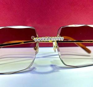 Moissanite Diamond Studded All occasions Wear Goggle For Him & Her - Product Image 4