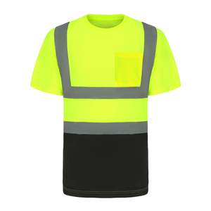 เสื้อยืดสะท้อนแสงสำหรับงานก่อสร้างแบบกำหนดเอง เสื้อยืดสะท้อนแสงสำหรับกิจกรรมกลางแจ้ง เสื้อยืดแขนสั้นสำหรับทำงาน - Product Image 4