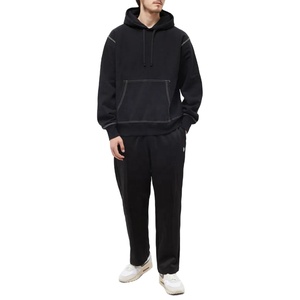 Sudadera con Capucha de Algodón 100% para Hombre, Corte Holgado, Personalizable OEM de MOVATEXTILES, con Costuras en Contraste y Cremallera, Calidad Invernal - Product Image 3