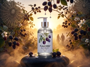 Gel Intime Hydratant Premium à la Saveur de Mûre, D-Panthénol, Extraits de Plantes Naturelles, Spray Alimentaire à la Saveur de Mûre Sauvage - Product Image 4