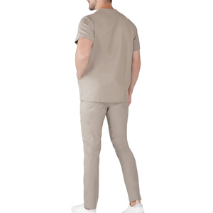 Ensemble d'uniformes de médecin professionnel personnalisé OEM de haute qualité, disponible dans toutes les tailles, y compris les hôpitaux imprimés XL. - Product Image 4