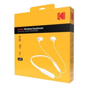 Cuffie sportive wireless Ultra 100+, bianche (Kodak 30427464) - Product Image 1