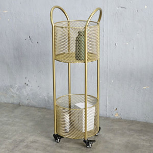 Cesta de Metal con Recubrimiento en Polvo para Almacenamiento en el Baño, Portátil y Duradera - Product Image 3