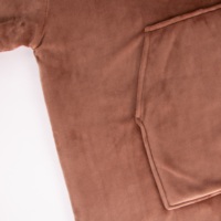 Manta con Capucha Cálida y Usable, Forro de Sherpa, Ropa de Estar Acogedora para Adultos y Niños, Suministro Directo de Fábrica de Ropa de Camboya