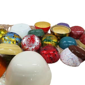 ชุดชามมะพร้าวธรรมชาติของขวัญธุรกิจถาดเคลือบแล็กเกอร์ทำมือส่งตรงจากโรงงาน - Product Image 1