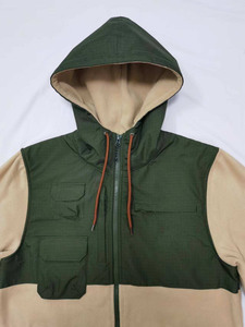 High Quality Reversible <b>Pullover</b> Windbreaker <b>Jacket</b> <b>Men</b> Custom Sample Wholesale Stand Collar Hooded Breathable Fabric Winter - Product Image 4