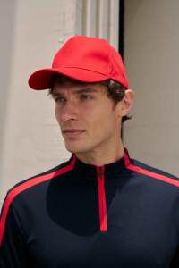 หมวกเบสบอลผ้าลายทแยง5แผงผ้าฝ้าย CP02 260gsm ผู้ใหญ่ปรับสายรัดได้ - Product Image 3