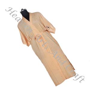 KL002 2024 Spring Women Vintage Sari Kimono Long Sleeve Stylish Multi Color Beach Wear Long Vintage Silk Vintage Sari Kimono - Product Image 6