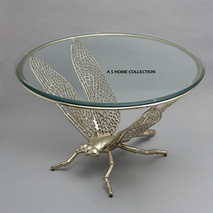 โต๊ะกาแฟออกแบบลายผีเสื้อที่ละเอียดอ่อนมีสไตล์เฟอร์นิเจอร์โดดเด่นทันสมัยสำหรับใช้ในบ้านพร้อมกระจกใส - Product Image 5
