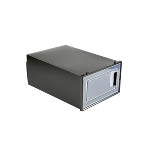 Rắn màu nhựa hộp giày Modular Stackable Hệ thống lưu trữ cho Sneakers & Khởi động miễn phí kết hợp thiết kế tủ - Product Image 6