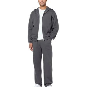 Conjunto Deportivo con Capucha para Hombre, Resistente al Viento, Lavado Ácido, con Logotipo Personalizado en el Frente, Ribete en Contraste, 100% Poliéster, Ropa Casual de Otoño - Product Image 2