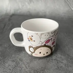 Zoo Series Kinderen Servies Familie Restaurant Melamine Servies Cartoon Kopjes Kopjes Met Handvatten Mokken Melamine Cups