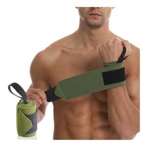Bandes de maintien pour poignets en coton personnalisées avec soutien durable, préviennent les entorses pour la musculation et les tractions. - Product Image 1