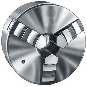 Mandrin pneumatique auto-centrant à 3 mors de 1565g, 200 mm, pour perceuse, fraiseuse, tour, en acier, avec options d'alimentation manuelle ou pneumatique - Product Image 1