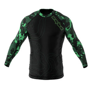 Rashguard de manga larga para hombre para Jiu Jitsu MMA BJJ camisa de compresión Fight Wear con estampado completo No Gi Rash Guard - Product Image 1