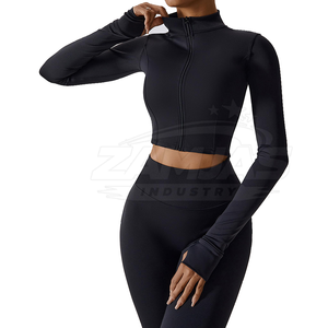 Conjunto Deportivo de 3 Piezas para Mujer, Transpirable y de Calidad Premium: Bra Deportivo, Leggings y Chaqueta con Cintura Elástica para Yoga y Fitness - Product Image 4