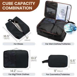 Bolso para mujer impermeable Oxford poliéster viaje deportes gran capacidad plegable bolsa de lona con zapatillas compartimentos gimnasio viaje - Product Image 5