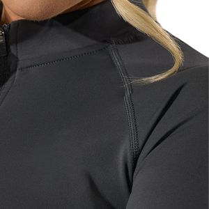 Chaqueta Deportiva Elástica de Manga Larga para Mujer, con Cierre Completo, Estilo Funnel, Color Carbón, para Entrenamiento y Uso Deportivo - Product Image 6