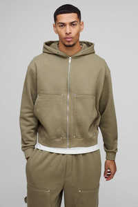 Conjunto Deportivo de Dos Piezas con Sudadera con Capucha y Cremallera Extra Grande, Diseño Nuevo, Ropa Urbana, Personalizable, de Algodón, Felpa Francesa, para Hombre - Product Image 2