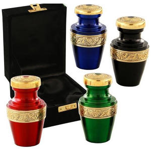 Long Lasting <b>Keepsake</b> Urn Elegant Classic <b>Keepsake</b> Urn <b>For</b> Human <b>Ashes</b> Funeral And Memorial Purpose Aluminium <b>Keepsake</b> Urns - Product Image 1