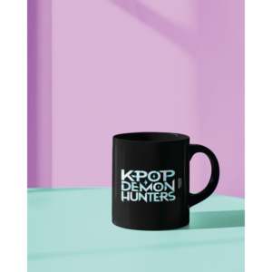 Taza de Cerámica KPop Demon Hunters con Diseño de Dibujos Animados, Segura para Impresión por Transferencia Térmica, Ideal para Regalo, con Cuchara - Product Image 2