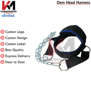 Harnais de tête de sport en coton de qualité supérieure, résistant, taille personnalisée, harnais d'exercice pour le cou - Product Image 2