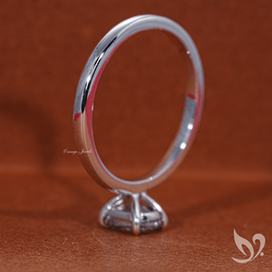 Bague solitaire en diamant de laboratoire certifié IGI, taille coussin allongée 1 carat, en or blanc 18 carats, pour fiançailles et anniversaire - Product Image 5