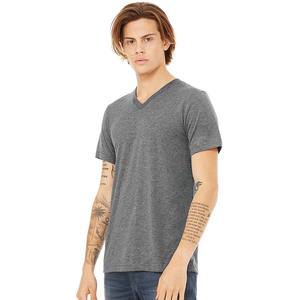 T-shirt pour homme en coton 100% de qualité de marque, col en V, design tendance, coupe ajustée, t-shirts unis, hauts pour hommes, t-shirts à manches courtes - Product Image 2