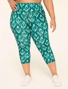 Leggings Capri Estampados para Mujer, Talla Grande, Cintura Alta, con Bolsillo, Tejido de Punto con Estampado por Sublimación para Ejercicio, Logotipo Personalizado - Product Image 4