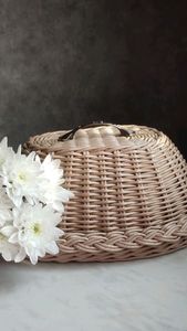 Cúpula para Alimentos de Bambú Tejida a Mano - Cubierta de Malla de Ratán Ecológica - Tapa Redonda Beige Natural para Cocina, Picnic, Restaurante - Product Image 5