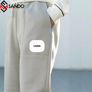 Pantalón de chándal de algodón elástico de cintura media para hombre, transpirable, para gimnasio, para correr, a prueba de viento, informal, sostenible, servicio OEM - Product Image 1