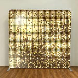 고품질 휴대용 알루미늄 튜브 스탠드 접이식 웨딩 디스플레이, 텐션 패브릭 백드롭 승화 인쇄 포토 부스 - Product Image 2