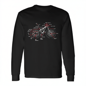Maillot de cyclisme à manches longues Bike Anatomy, t-shirt promotionnel pour le VTT et les pièces de vélo - Product Image 2