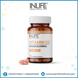 เพิ่มพลังให้สัปดาห์ของคุณ-รับ inlife 60000 IU แท็บเล็ต D3วิตามินที่เคี้ยวได้เพื่อการสนับสนุนที่ดีที่สุด - Product Image 2