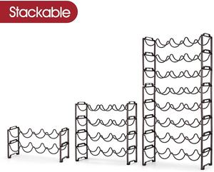 Estante de Metal para Botellas de Vino, Soporte de Almacenamiento de Suelo de Pie con Orificio de 3,46 PULGADAS de Diámetro para Fiestas, Tinas de Bebidas, 98-23 - Product Image 4