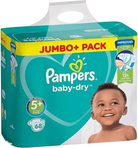 Pampers Swaddlers <b>Baby</b> Diapers Size 5 132 Count Ultra Absorbent Disposable Infant Diaper Soft <b>Comfort</b> Leak Guard Day Night Extra - Product Image 2