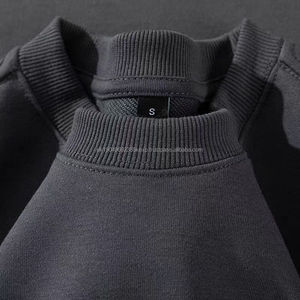 Sudadera con capucha de color sólido de 350 g/m² para hombre, gris oscuro, otoño, talla grande, cuello redondo, unisex - Product Image 5