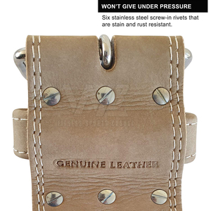 Ceinture de musculation en cuir de vachette 100% - Antidérapante - Légère - Épaisseur 8 mm à 15 mm - Soutien du dos - Robuste - Entraînement de force - Product Image 5