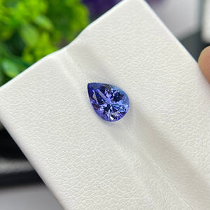 Bi-Color Tanzanite & Loupe-Clean non chauffé Zoisite naturel poire coupe pierres précieuses en vrac pour bagues de fiançailles en gros Gems Shop - Product Image 6
