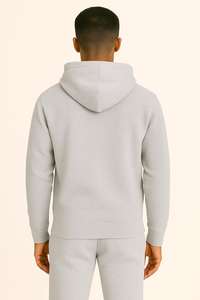 Traje deportivo de dos piezas de alta calidad para hombre Sudadera con capucha y pantalones de chándal con logotipo personalizado Trajes de chándal sólidos Pantalones de jogging - Product Image 6