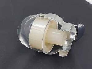 Champagne <b>Stopper</b> With Clear Dome And Metal Clamp Polished Finish Elegant Restaurant Use - Product Image 2