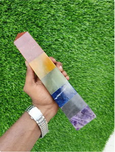 Natural al por mayor 7 Chakra curación de cristal vibración metafísica meditación 4 facetas de la torre para Decoración - Product Image 5