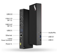 40AF00135US untuk Lenovo ThinkPad Hybrid USB-C dengan Stasiun Docking USB-A dengan Antarmuka AS Adaptor 135W